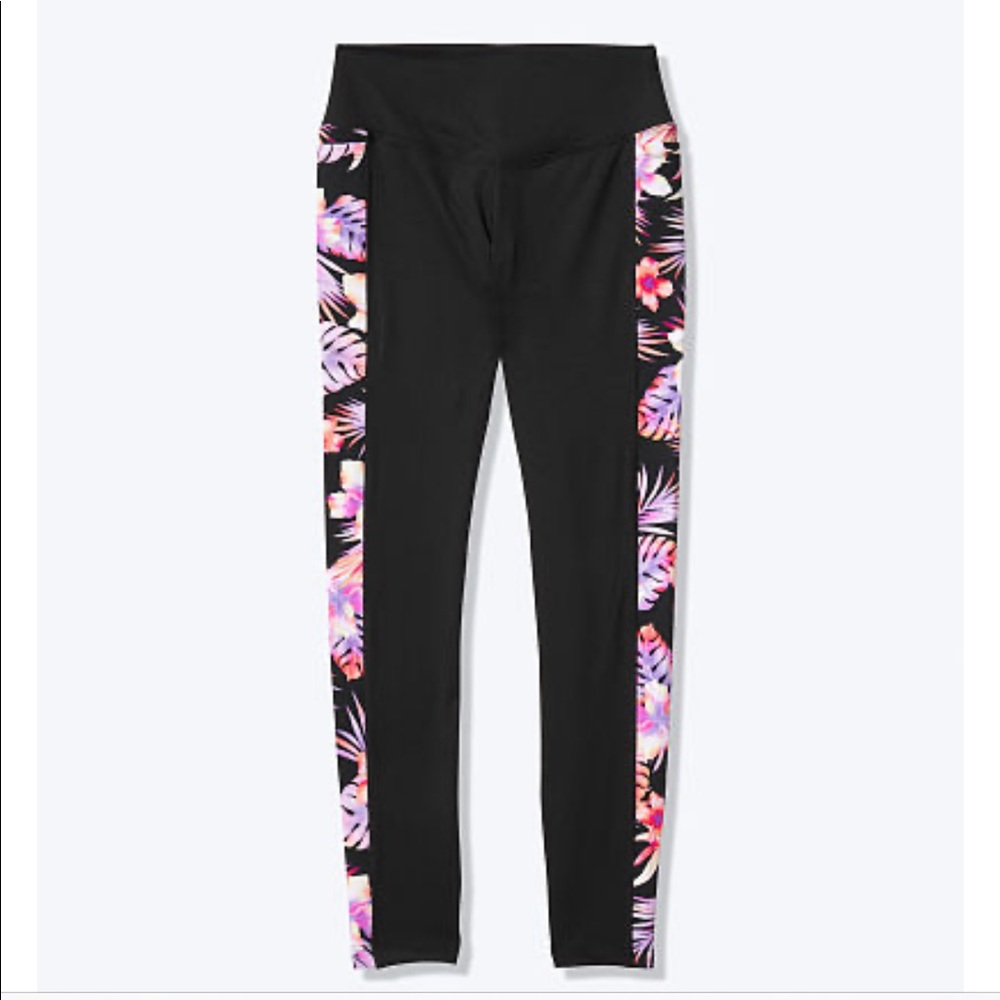 NWT! VS PINK ULTIMATE V LEGGING - BLACK FLORAL - Picture 2 of 4